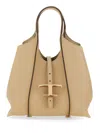 Tod's T Timeless Tote Bag In Beige