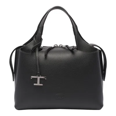 Tod's Small Leather Satchel Bags In Black