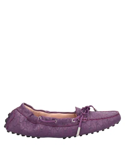 Tod's Loafers In Purple
