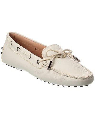 Tod's Heaven Leather Loafer In Neutral