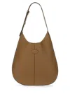 Tod's Brown Calfskin Hobo Bag