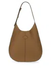 Tod's Brown Calfskin Hobo Bag In Brown