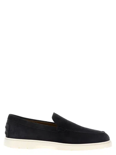 Tod's Ibrido Estivo Loafers In Blue