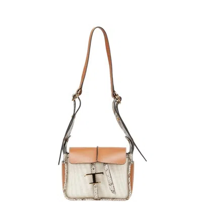Pre-owned Tod's Ivory Ivory Shoulder Bag () In Multi