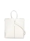 Tod's Ivory Leather Bag In Neutrals