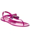 Tod's Jelly Sandal In Purple