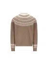 Tod's Geometric-pattern Sweater In Brown