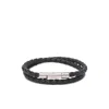 Tod's Braided Bracelet With Polished Metallic Clasp In Multi