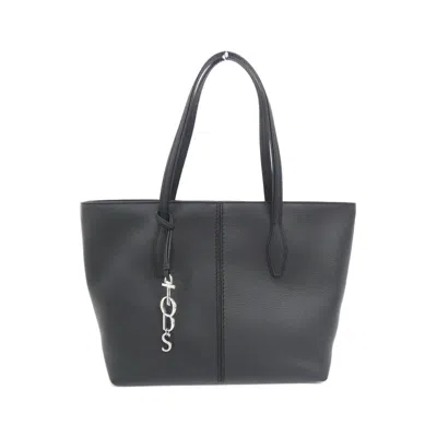 Tod's Joy Leather Tote Bag In Yellow