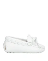 Tod's Junior Newborn Girl Newborn Shoes White Size 9.5c Leather In White