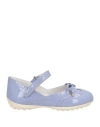 Tod's Junior Toddler Girl Ballet Flats Lilac Size 9c Leather In Blue