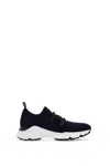 Tod's Kate Fabric Sneakers In Seven Words In Black
