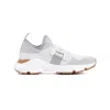 Tod's Womens White Sport Run 54c Calzino Logo-embellished Mesh Low-top Trainers