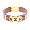 Tod's Kate Leather Bracelet Gold Plated In Brown