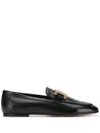 TOD'S TOD'S KATE LEATHER LOAFER SHOES