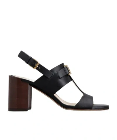 TOD'S TOD'S KATE LOGO PLAQUE SANDALS