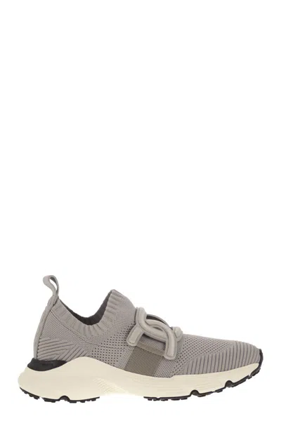 Tod's Kate Sneakers In Technical Fabric In Gray