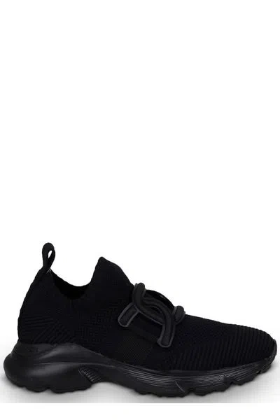 Tod's Kate Sneakers In Technical Fabric In Black
