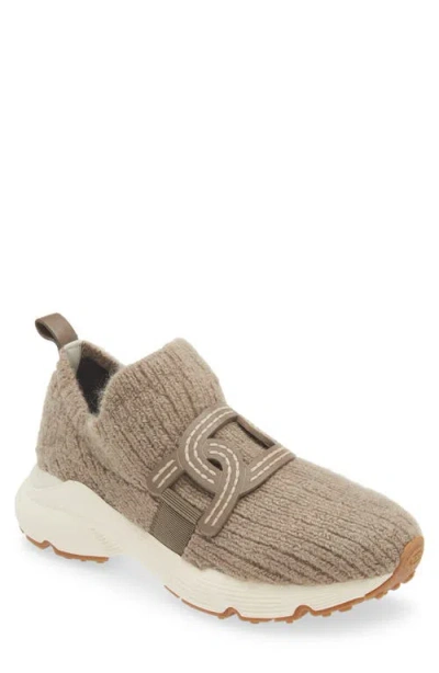 TOD'S TOD'S KATE SPORT RUN WOOL BLEND SLIP-ON SNEAKER