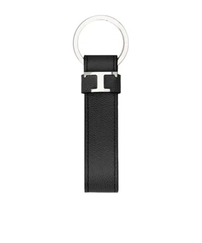 Tod's Ring Keychain In Black