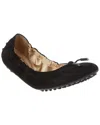 Tod's Loafers In Black Suede In Black
