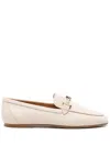 Tod's Chain-link Grained Leather Loafers