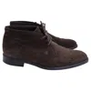 Tod's Lace-up Boots In Brown Suede In Brown