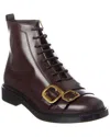 Tod's Lace-up Leather Boot In Brown