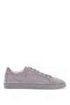 Tod's Lace Up Shoes In Suede Mouse Grey With Rubber Sole