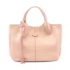 Tod's Leather Alh Tote Bag Pink In Pink