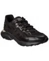 Tod's Leather & Mesh Sneaker In Black