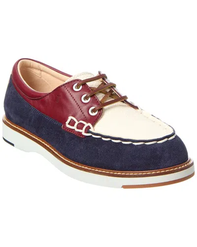 Tod's Leather & Suede Boat Shoe