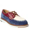 Tod's Leather & Suede Boat Shoe