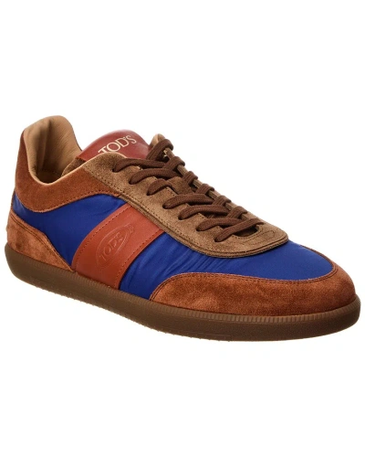 Tod's Leather & Suede Sneaker In Brown