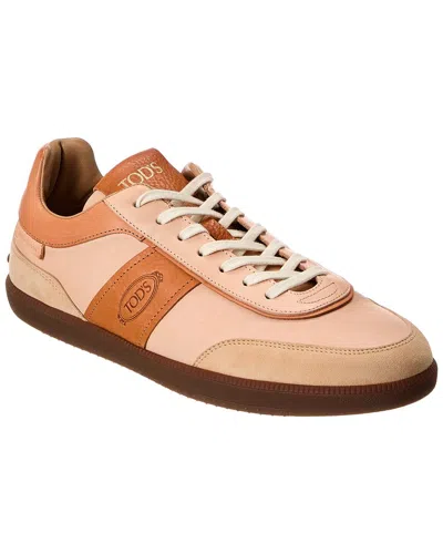 Tod's Man Sneakers Blush Size 7 Soft Leather In Pink