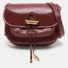 TOD'S TOD'S LEATHER AND SUEDE TOGGLE FLAP CROSSBODY BAG