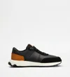 Tod's Leather And Technical Fabric Sneakers In Black