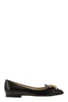 Tod's Leather Chain Ballerina Flats