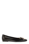 Tod's Leather Ballerina With Chain