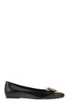 Tod's Leather Ballerina With Chain