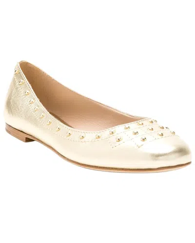 Tod's Leather Ballet Flat In Neutral