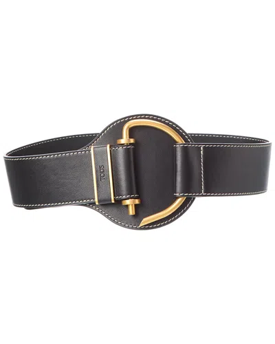 Tod's Leather Belt In Black
