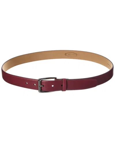 Tod's Leather Belt In Brown