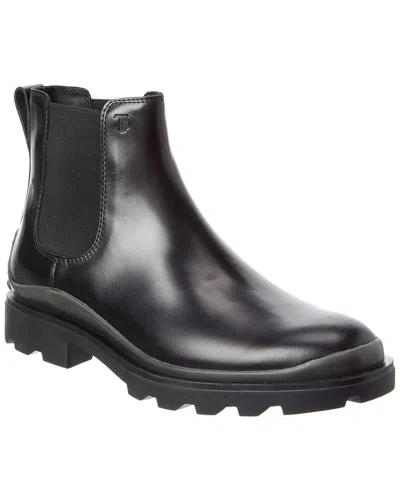 Tod's Leather Boot In Black