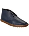 Tod's Leather Boot In Blue