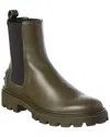 Tod's Leather Boot In Green
