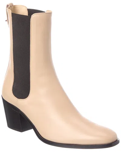 Tod's Leather Boot In Neutral