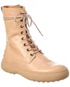 Tod's Leather Boot In Nude