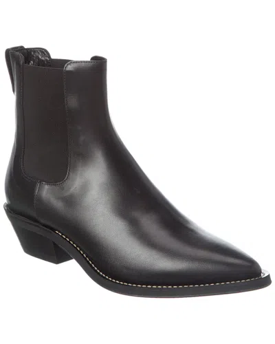 Tod's Leather Bootie In Black