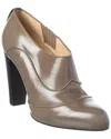Tod's Leather Bootie In Gray